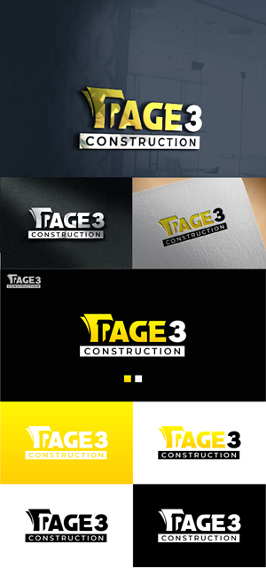 Logo Design by AlphabetZero.co.uk for Page 3 Construction | Design: #30516520