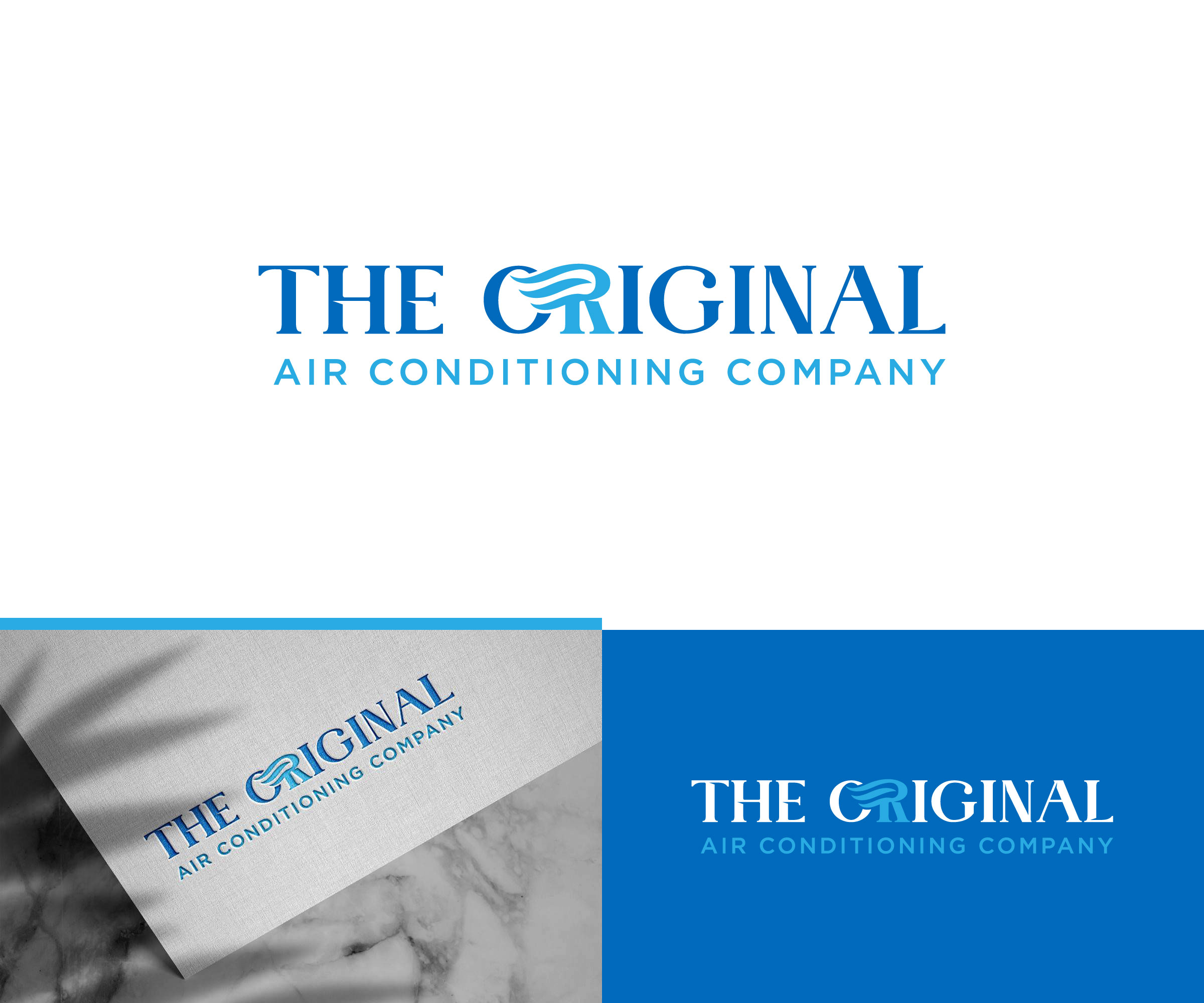 Logo Design by ecorokerz for Original Air Conditioning  | Design #30498162