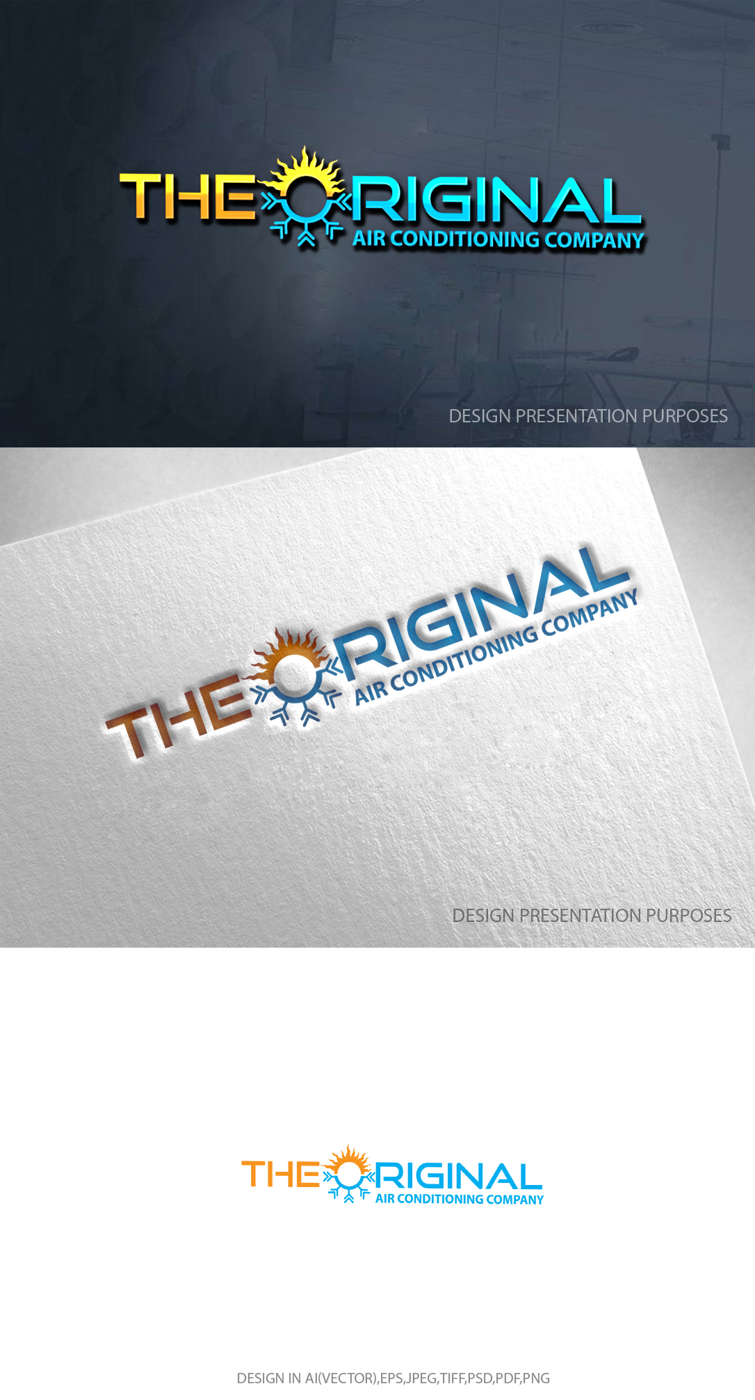Logo-Design von zebronicgraphic für Original Air Conditioning  | Design #30501611