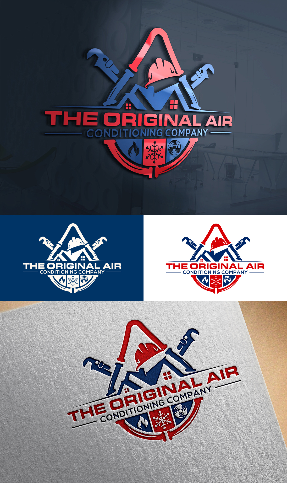 Logo Design by Imran_me for Original Air Conditioning  | Design #30527515
