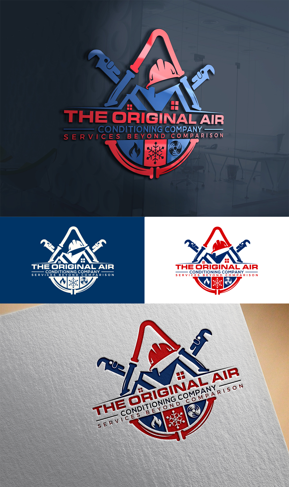 Logo Design by Imran_me for Original Air Conditioning  | Design #30529814