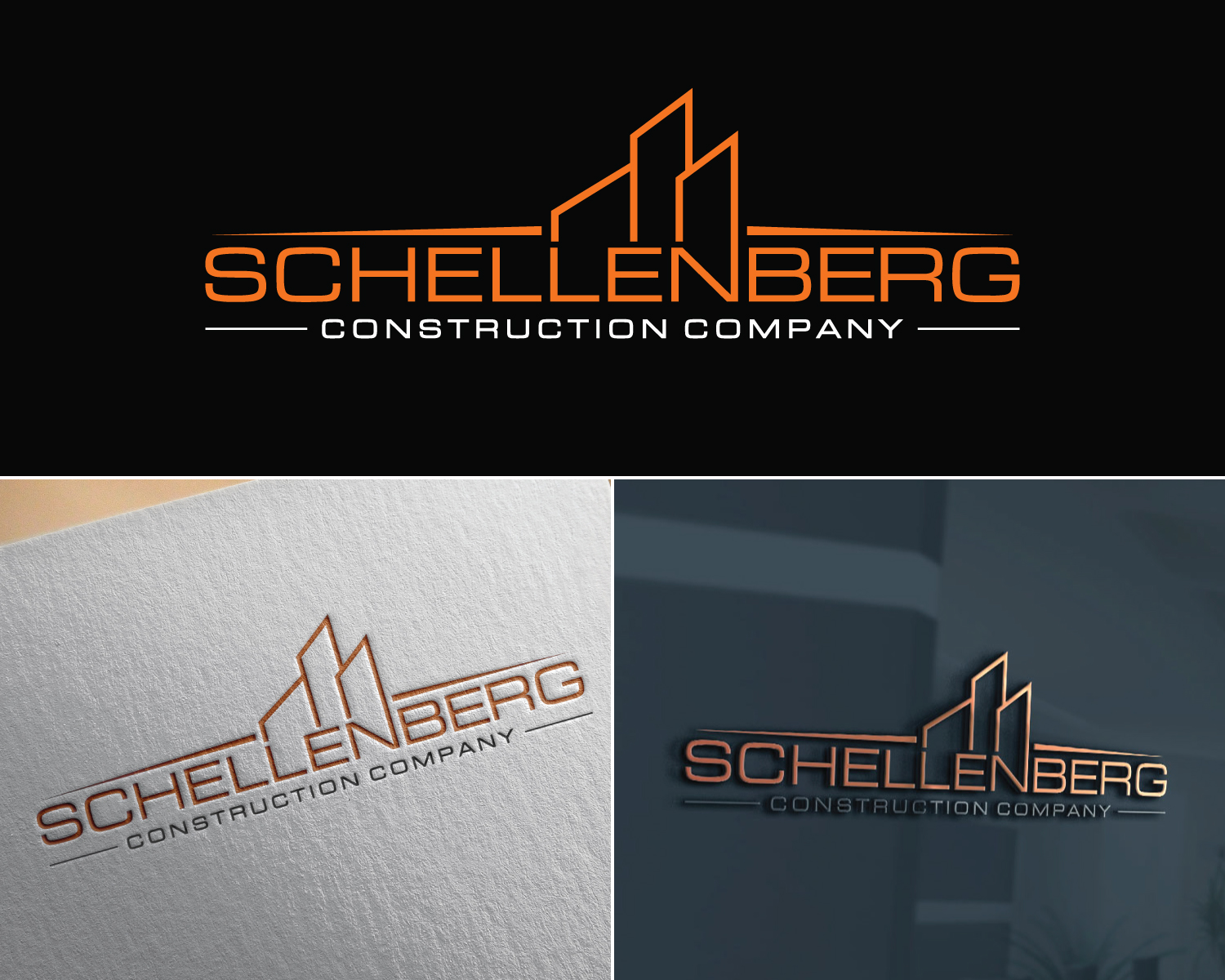 Modern, Serious, Commercial/Residential Construction Logo Design for