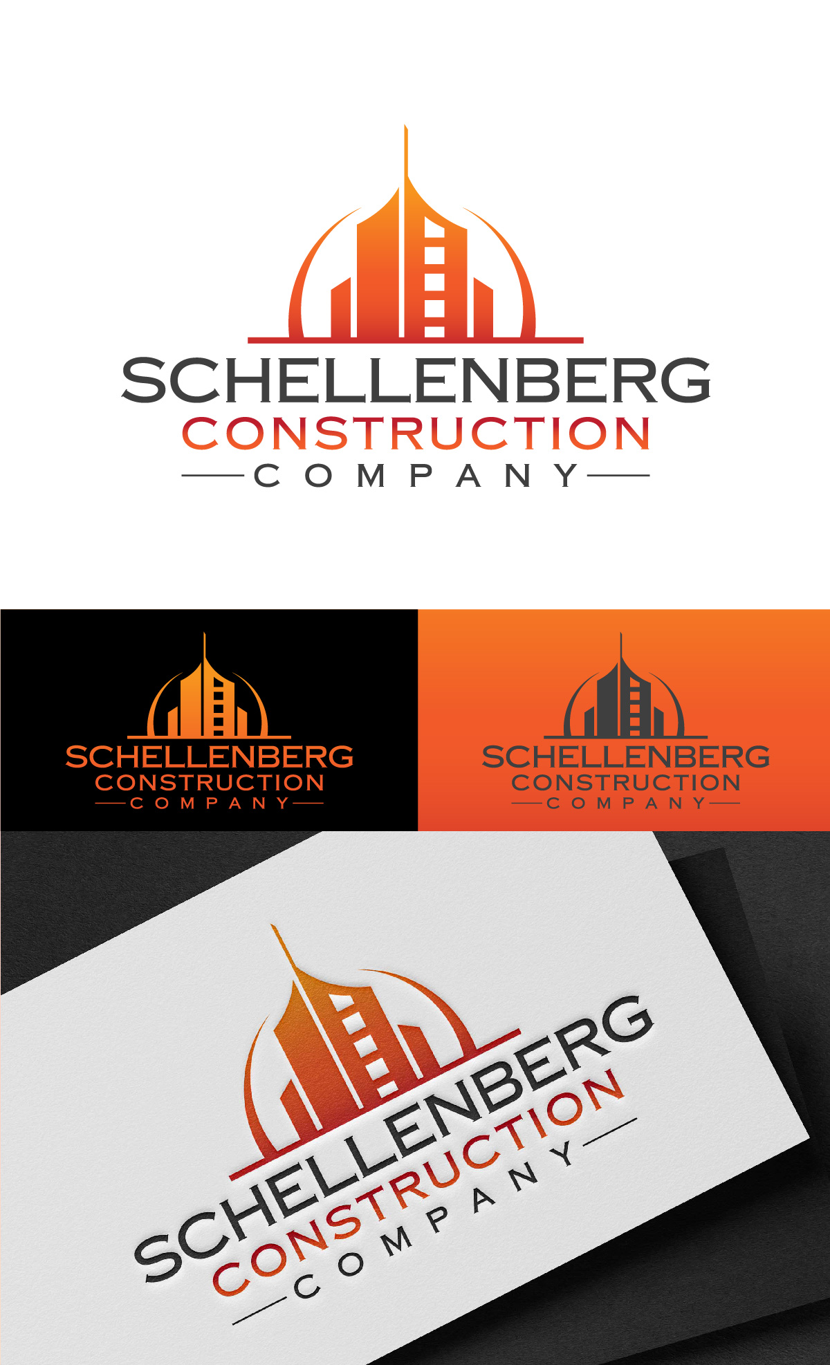 Modern, Serious, Commercial/Residential Construction Logo Design for