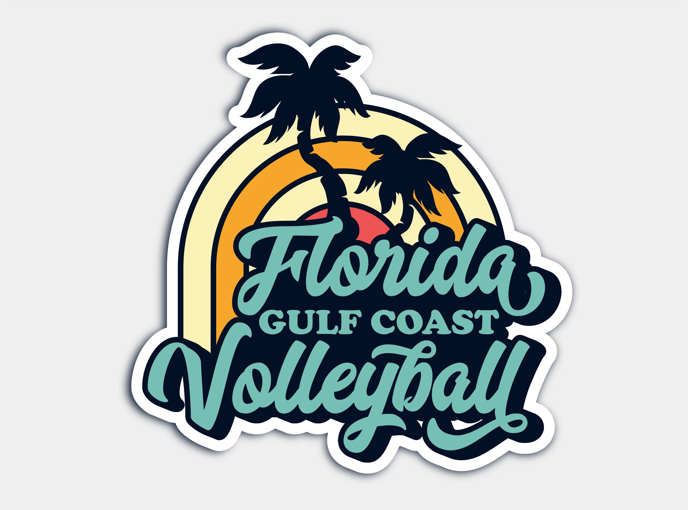 Diseño de Logo por Alice Black para Florida Gulf Coast Volleyball | Diseño #30508938