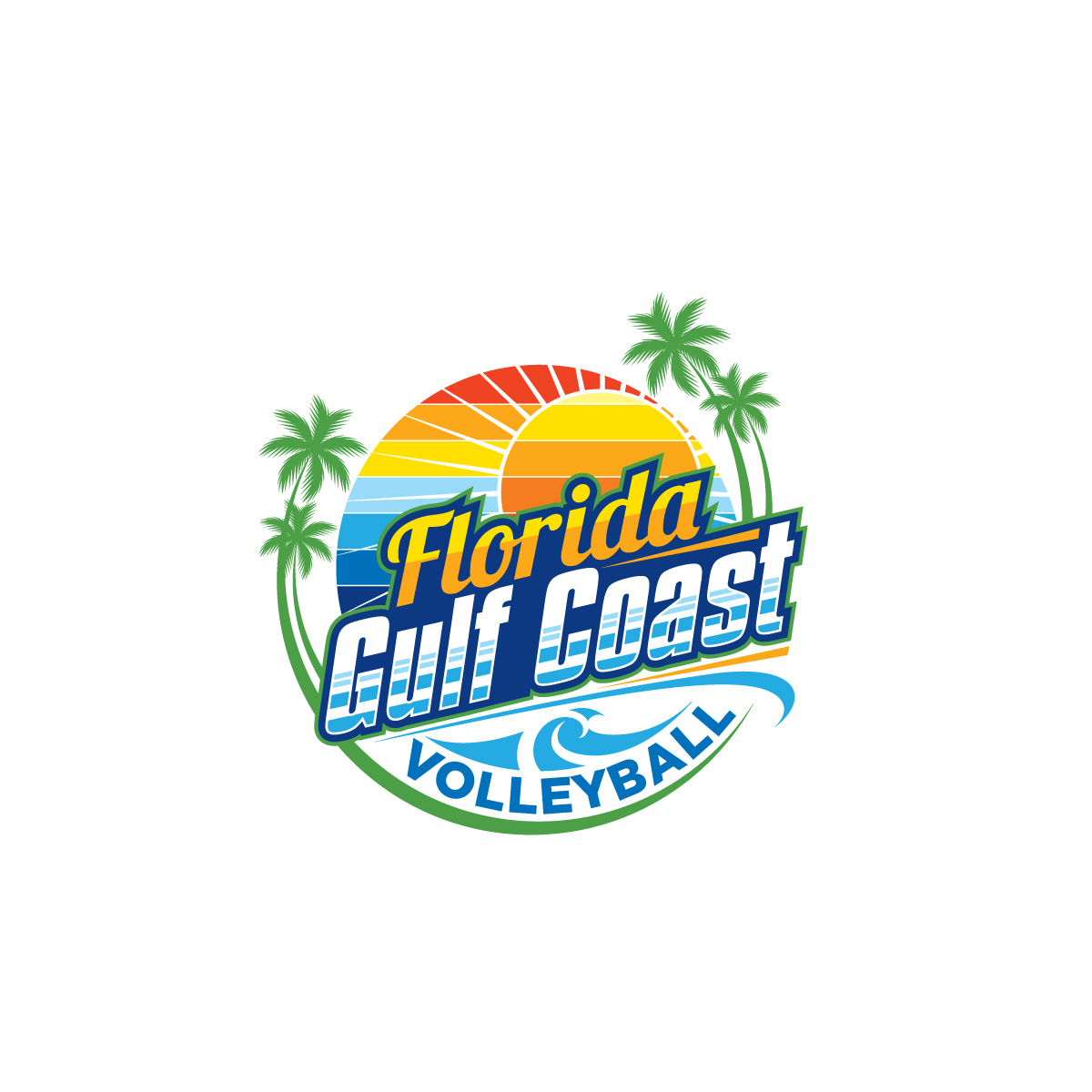 Logo Design by prodesigns99 for Florida Gulf Coast Volleyball | Design #30503066