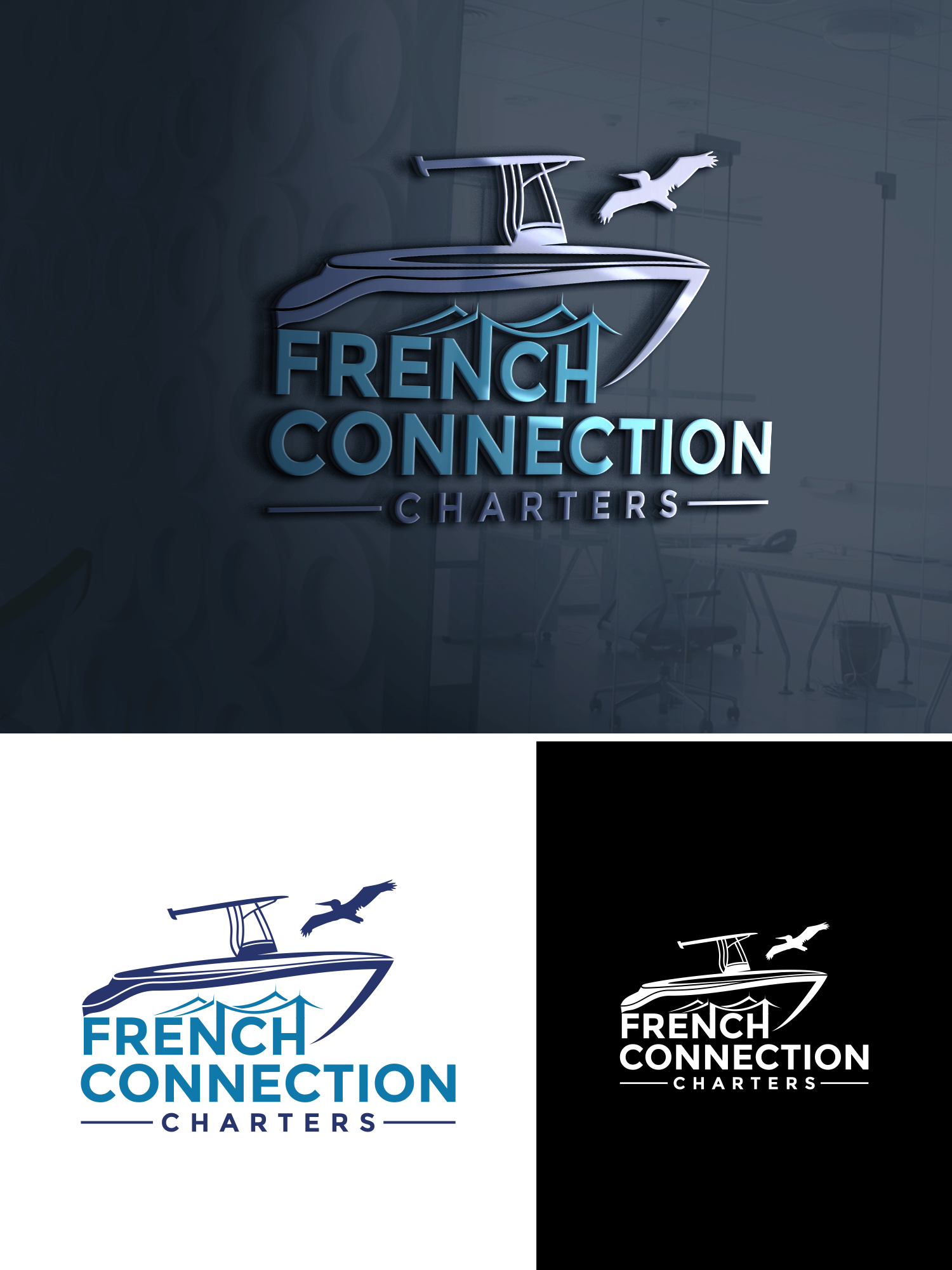 Logo Design by emaviolar7 for French Connection Charters LLC | Design #30503966