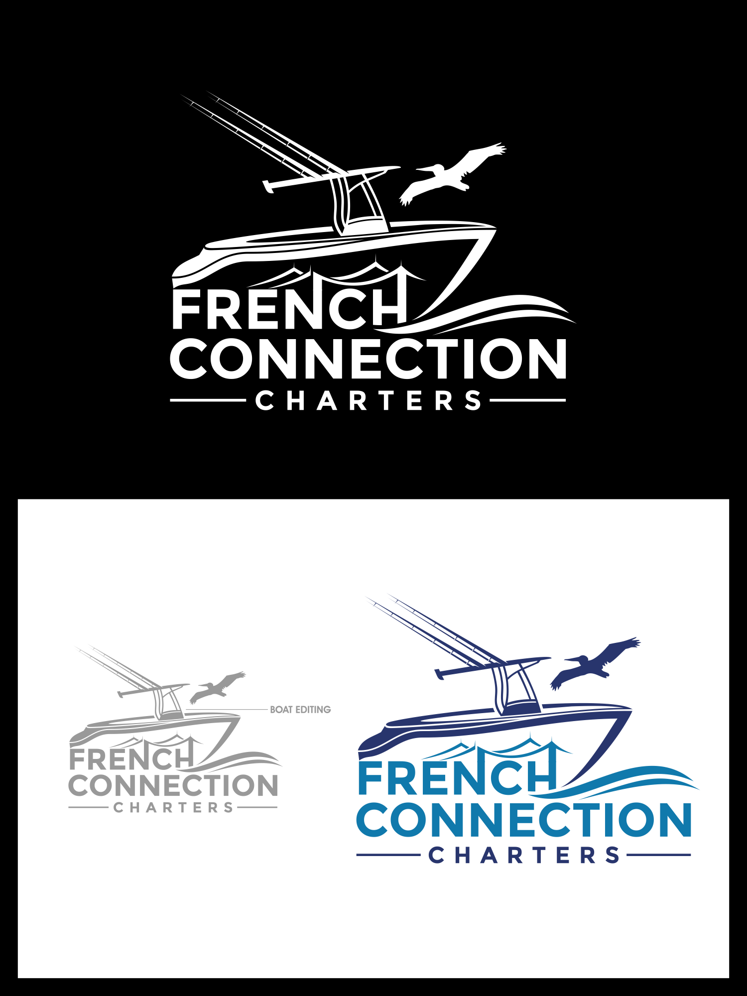 Logo Design by emaviolar7 for French Connection Charters LLC | Design #30505693
