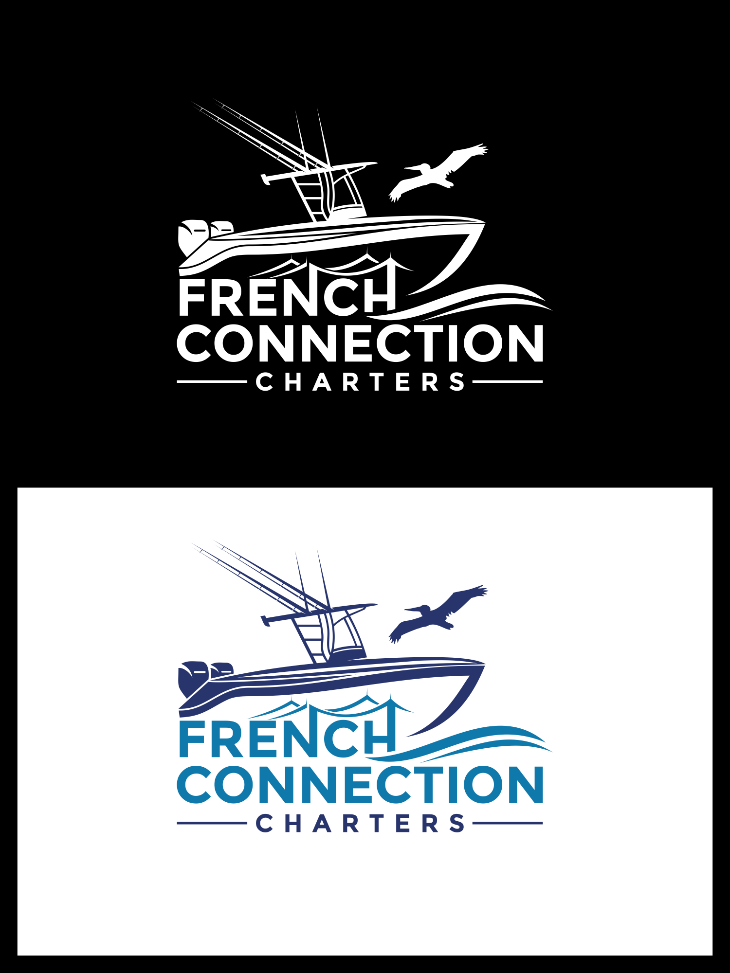 Logo Design by emaviolar7 for French Connection Charters LLC | Design: #30508865