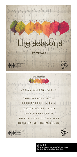 CD-Cover-Design von AnninWonderland für Connecticut Virtuosi Chamber Orchestra, Inc.  | Design: #30509061