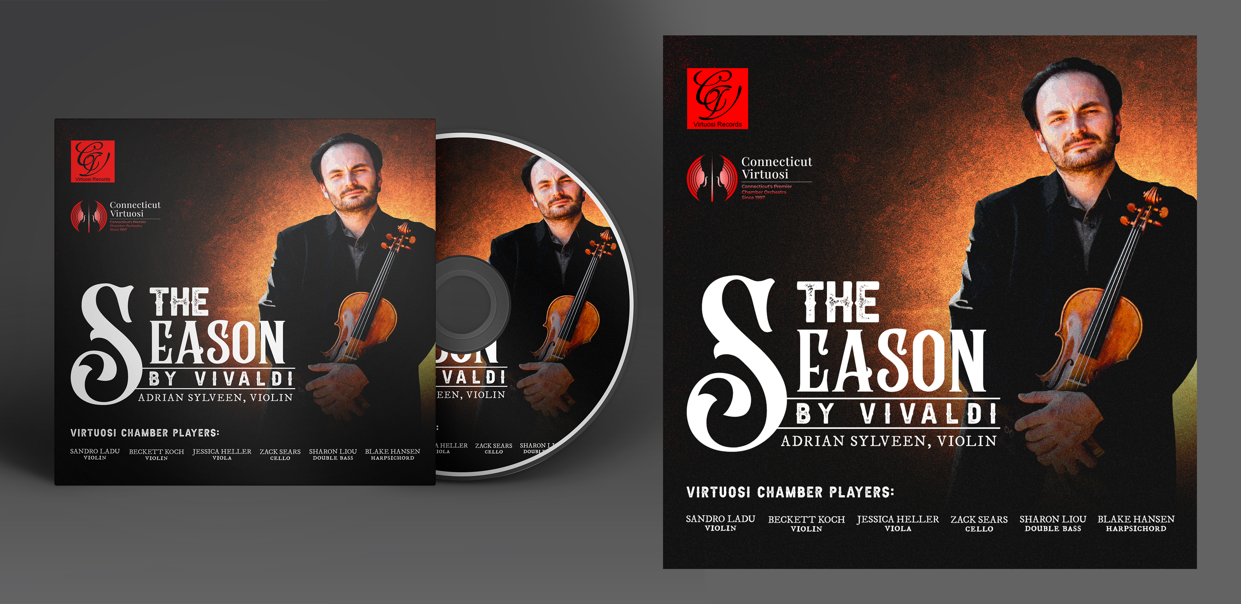 CD-Cover-Design von Graphic Storm für Connecticut Virtuosi Chamber Orchestra, Inc.  | Design #30506766