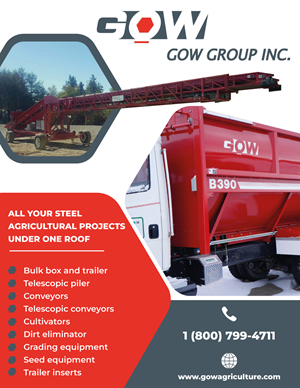 Spring potato equipment ad in line with past design done for company