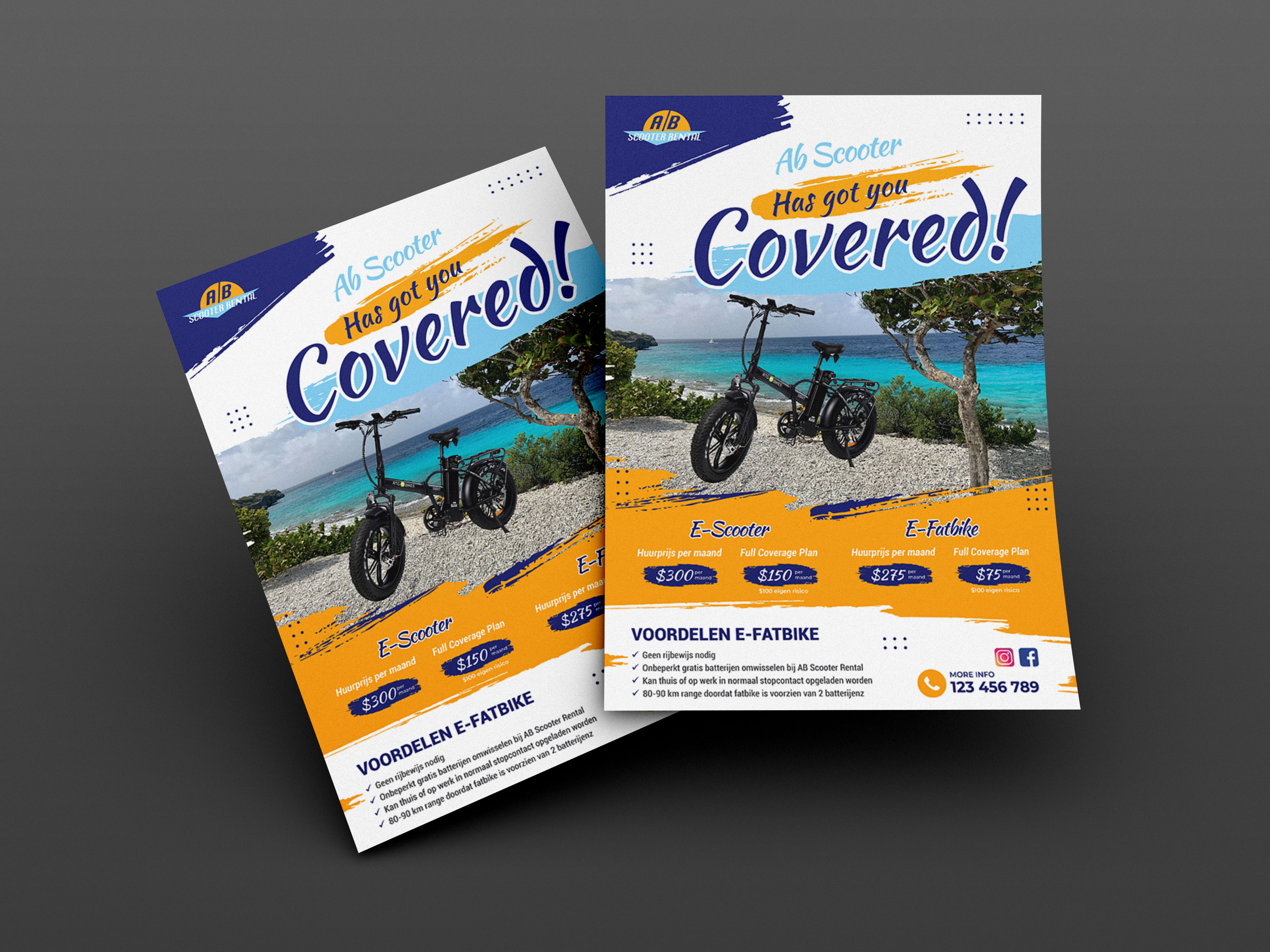 Flyer Design by artbitin for AB Dive | Design #30513865