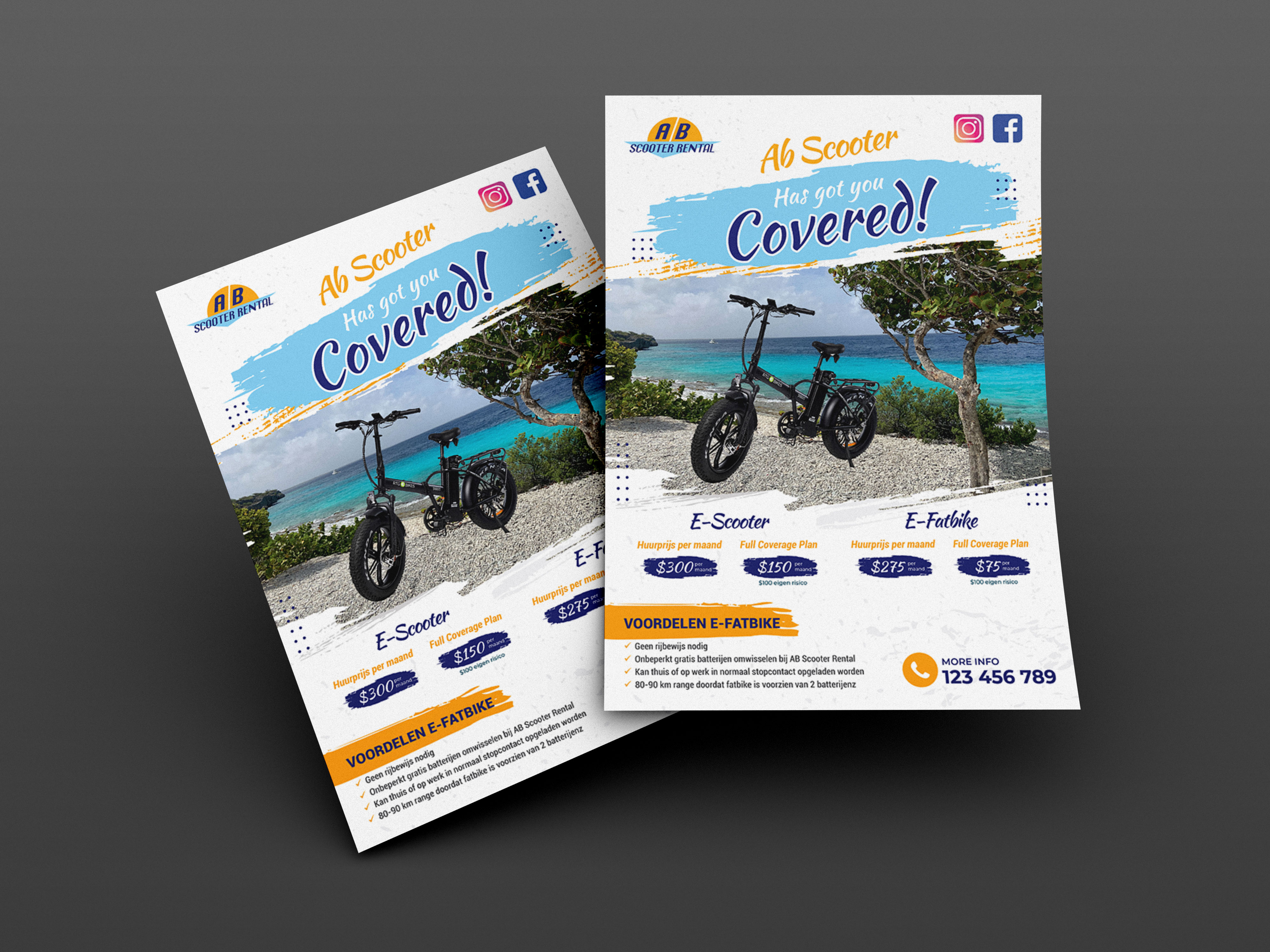 Flyer Design by artbitin for AB Dive | Design #30513866