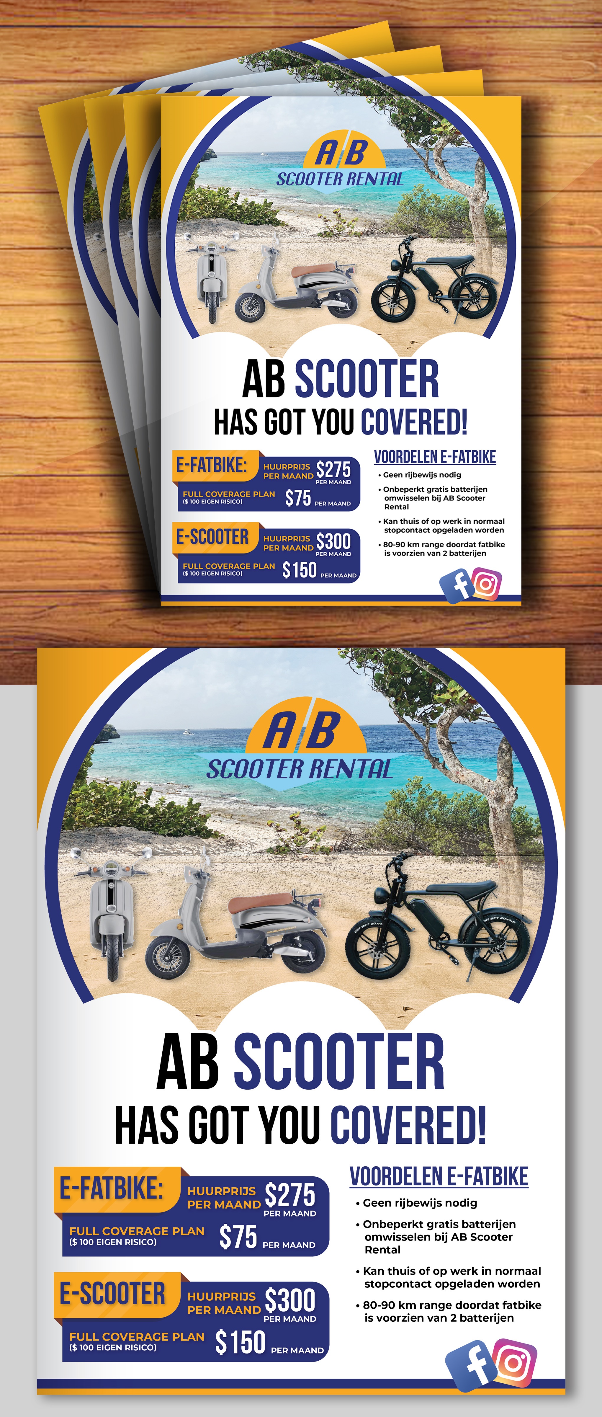 Flyer Design by creativemood438 for AB Dive | Design #30514255
