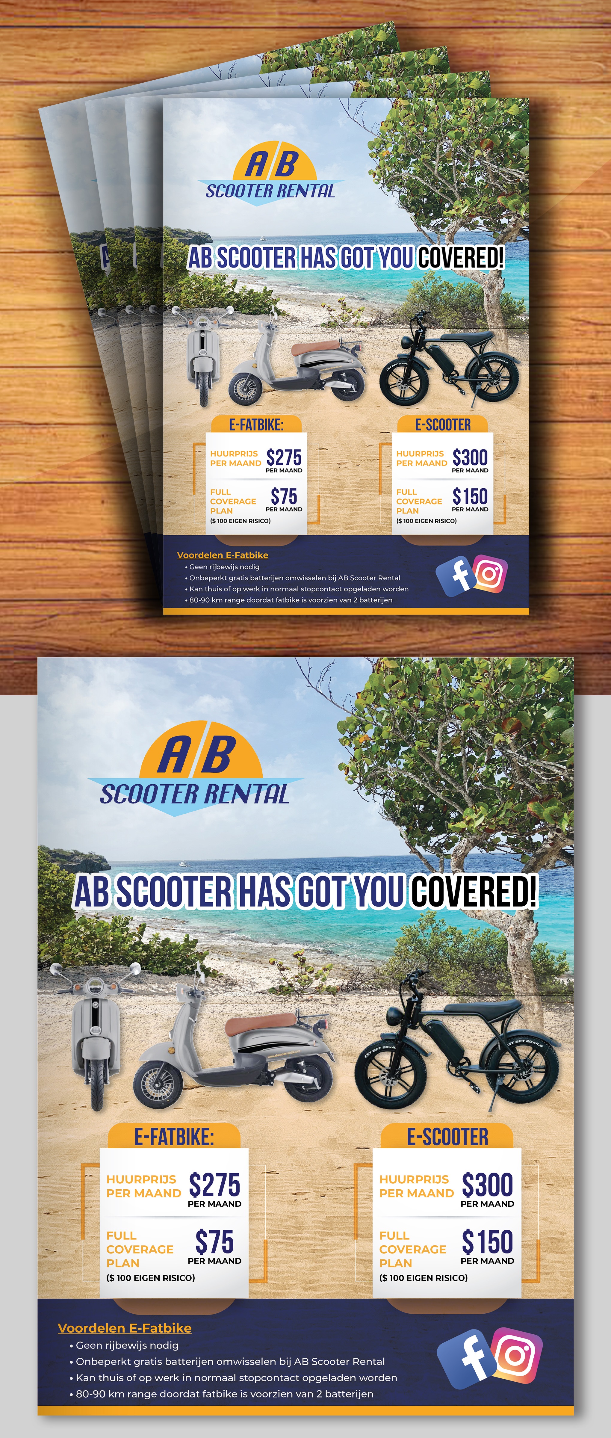 Flyer Design by creativemood438 for AB Dive | Design #30514256