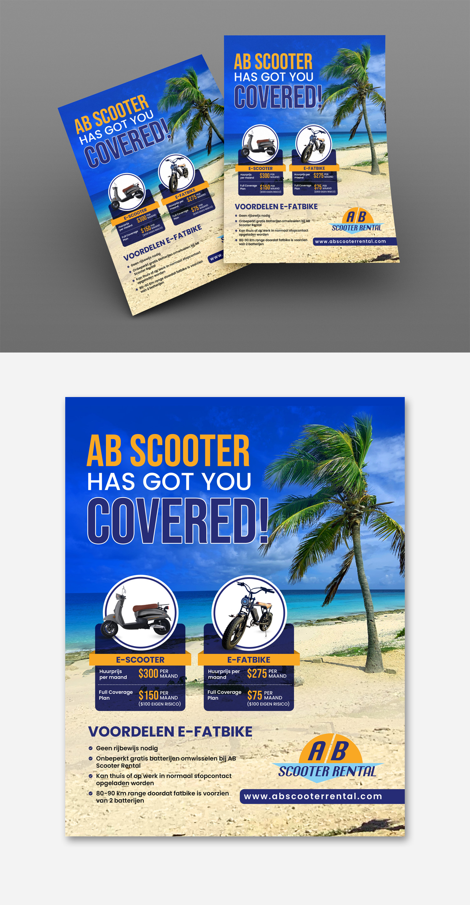 Flyer Design by debdesign for AB Dive | Design #30513559