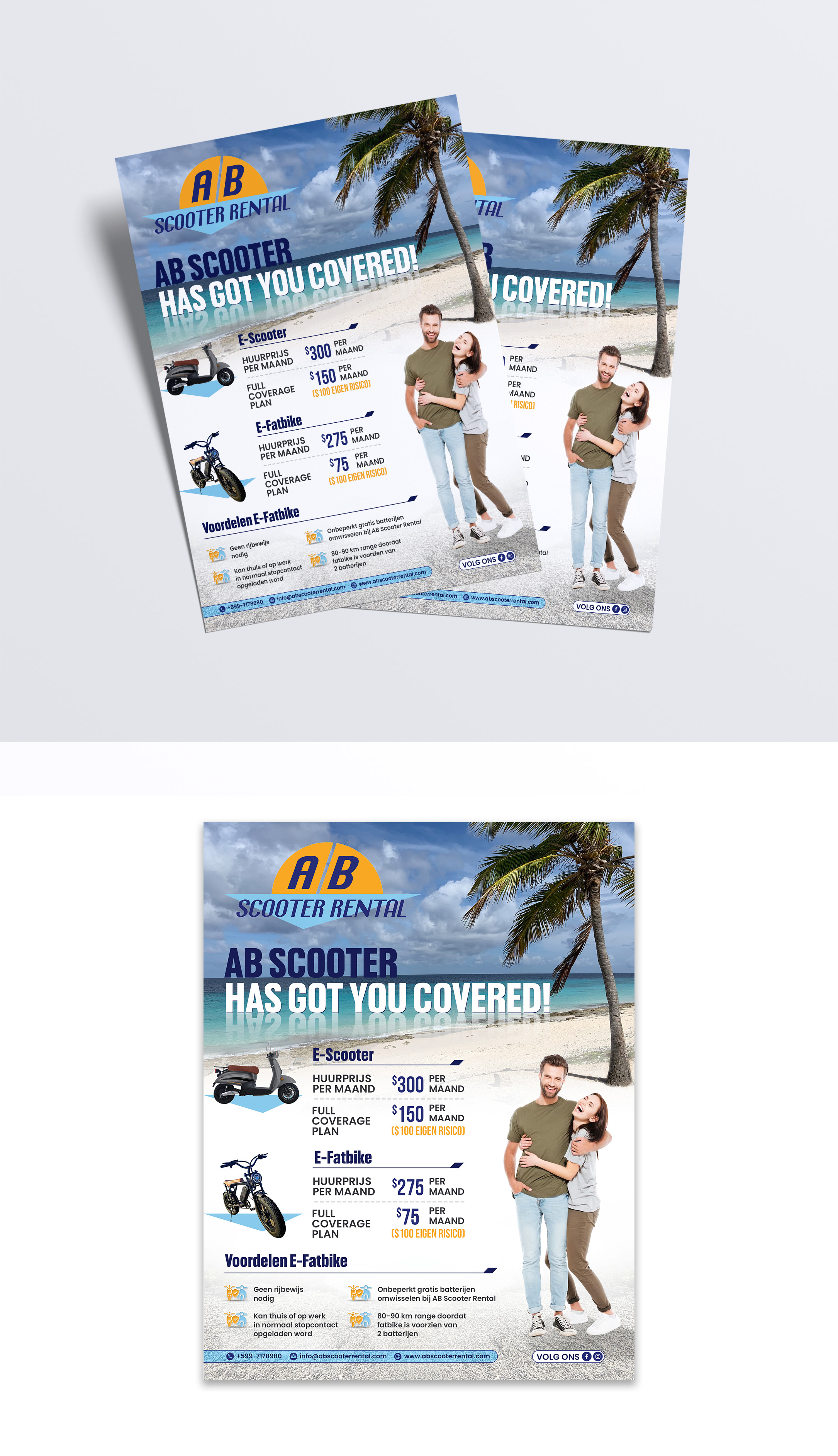 Flyer Design by debdesign for AB Dive | Design #30514988