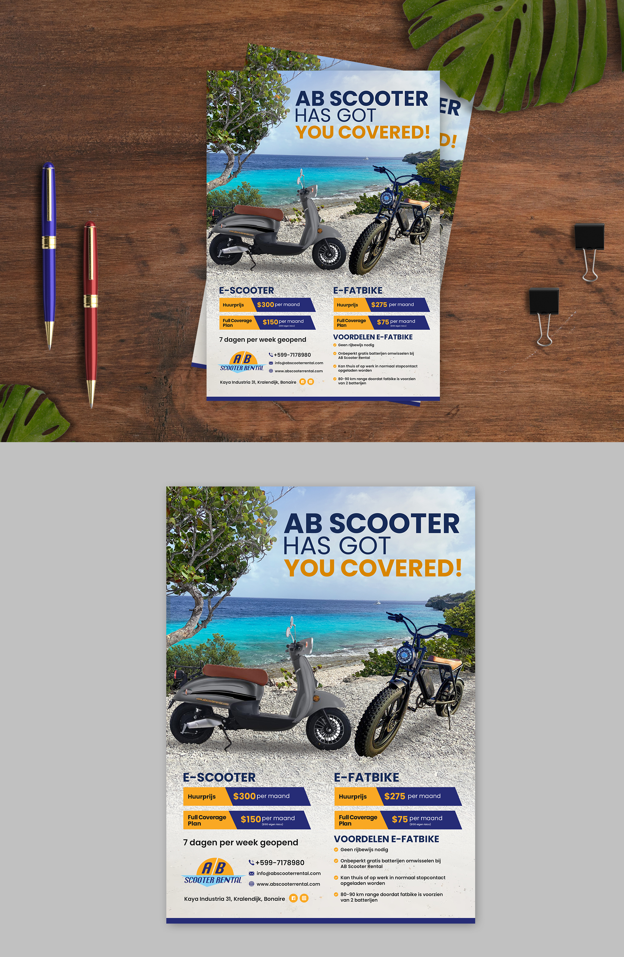 Flyer Design by debdesign for AB Dive | Design: #30534747