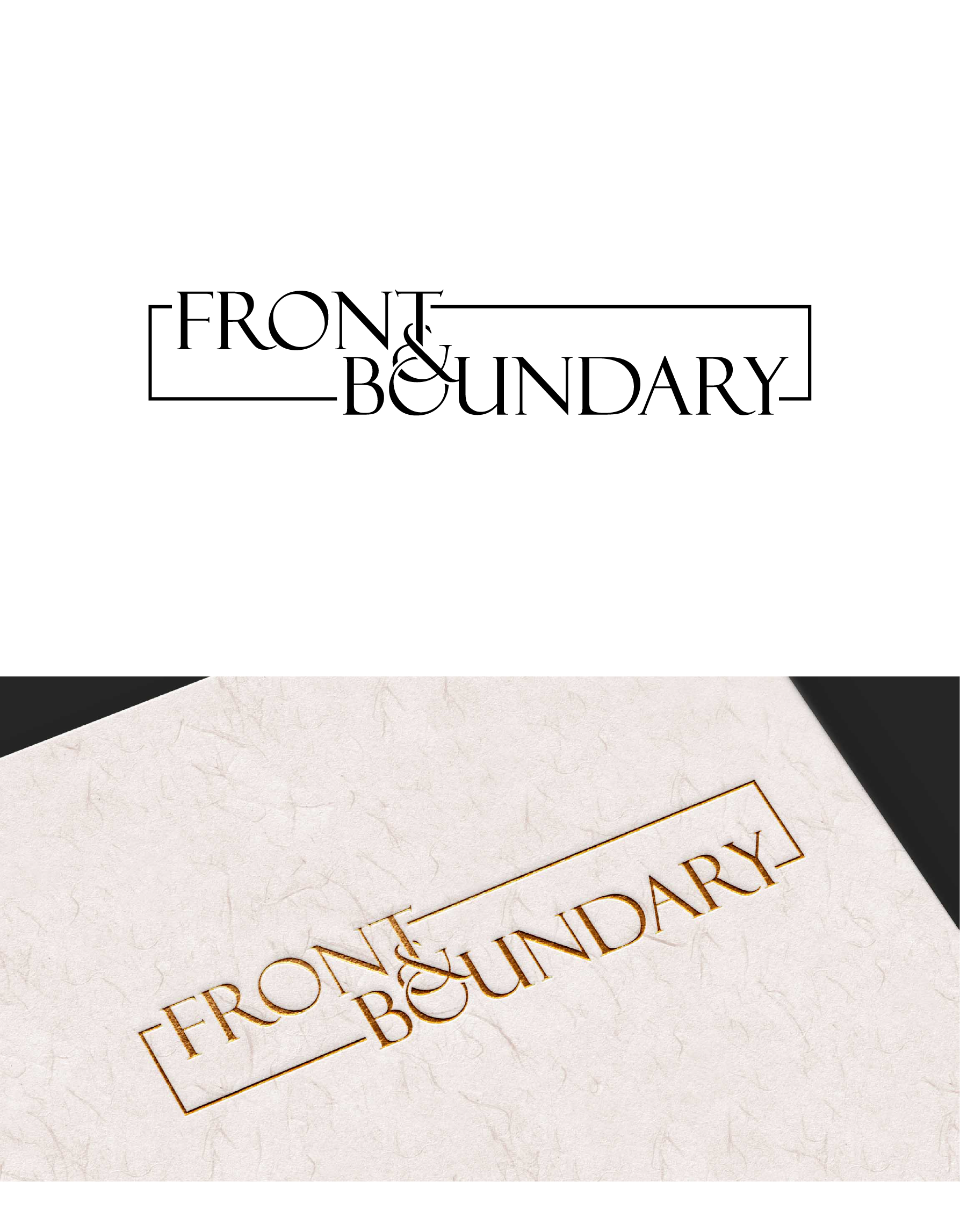 Logo-Design von Fezy Design Studio für Front & Boundary LLC | Design #30539065