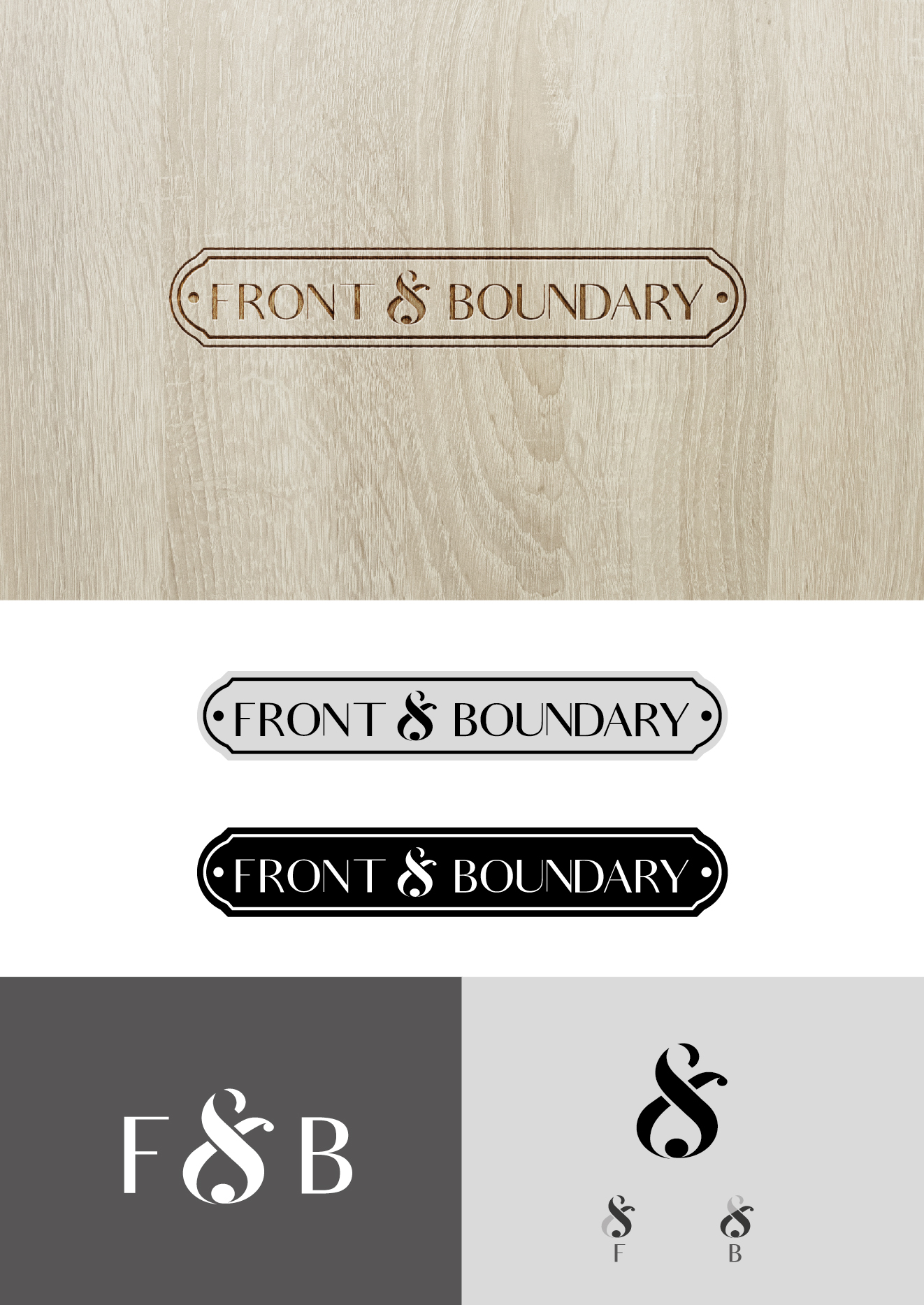Logo-Design von grld für Front & Boundary LLC | Design #30547748