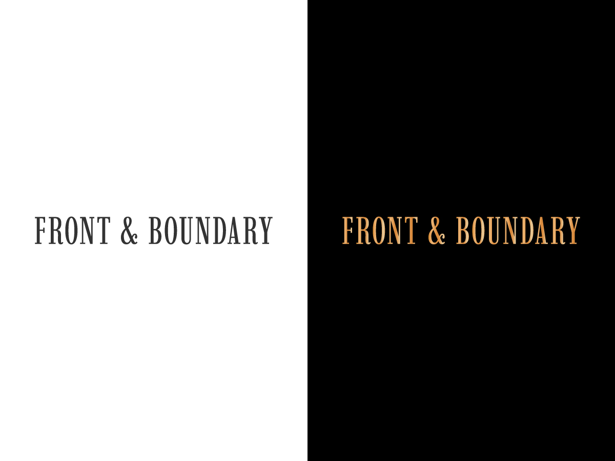 Logo Design by CG Logo for Front & Boundary LLC | Design #30545290