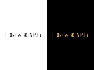 Logo Design by CG Logo for Front & Boundary LLC | Design: #30545290