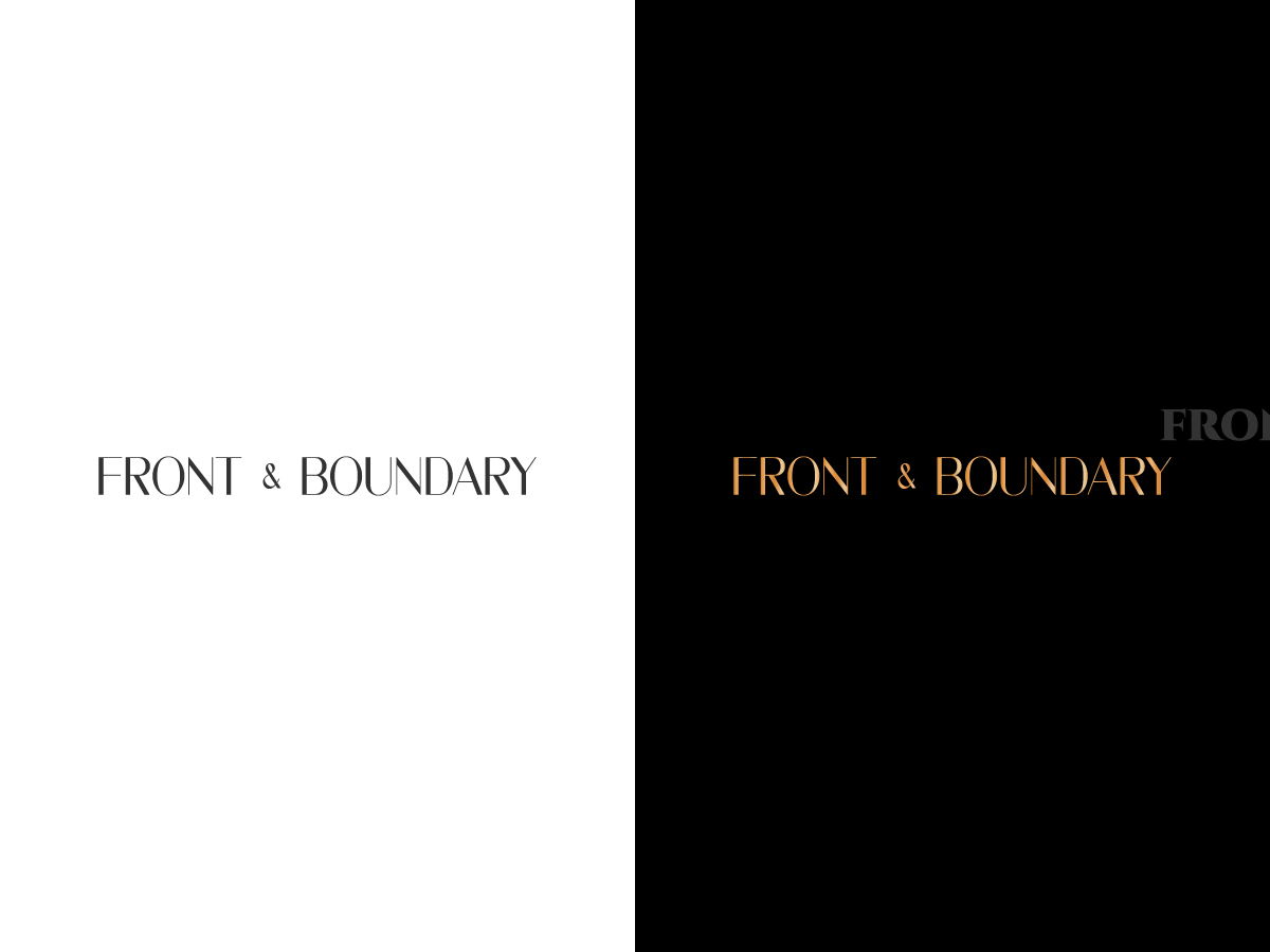 Logo Design by CG Logo for Front & Boundary LLC | Design #30545293