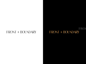 Logo Design by CG Logo for Front & Boundary LLC | Design: #30545293
