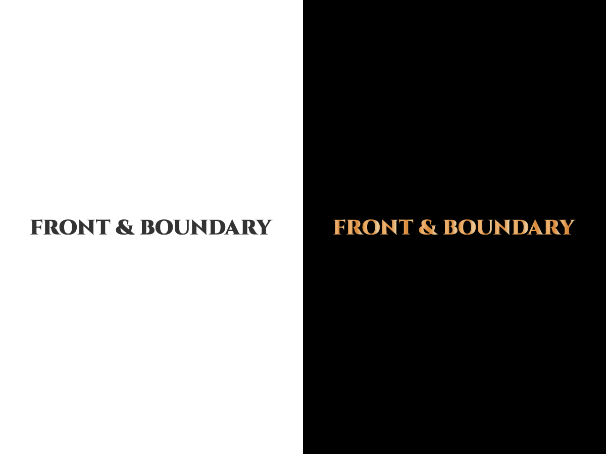 Logo Design by CG Logo for Front & Boundary LLC | Design #30545294