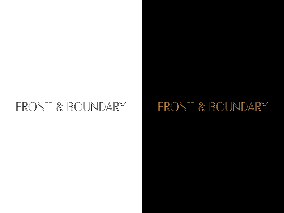 Logo Design by CG Logo for Front & Boundary LLC | Design #30545298