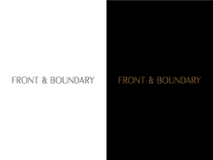 Logo Design by CG Logo for Front & Boundary LLC | Design: #30545298