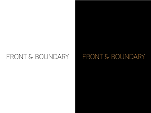 Logo-Design von CG Logo für Front & Boundary LLC | Design: #30545300