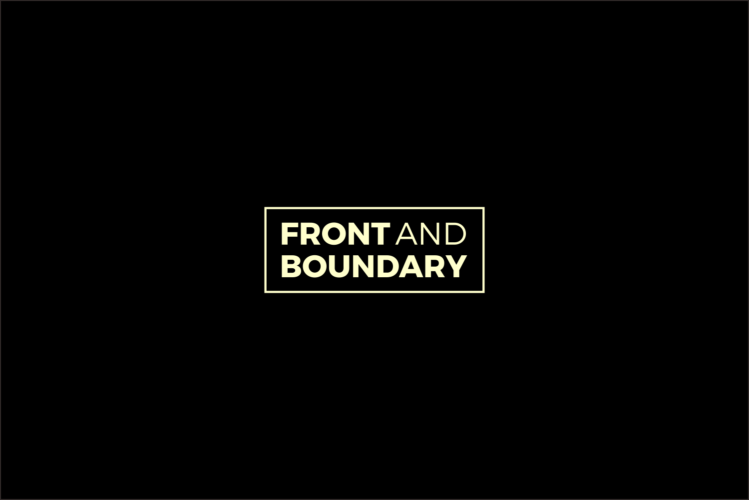 Logo-Design von BUNG für Front & Boundary LLC | Design #30545479