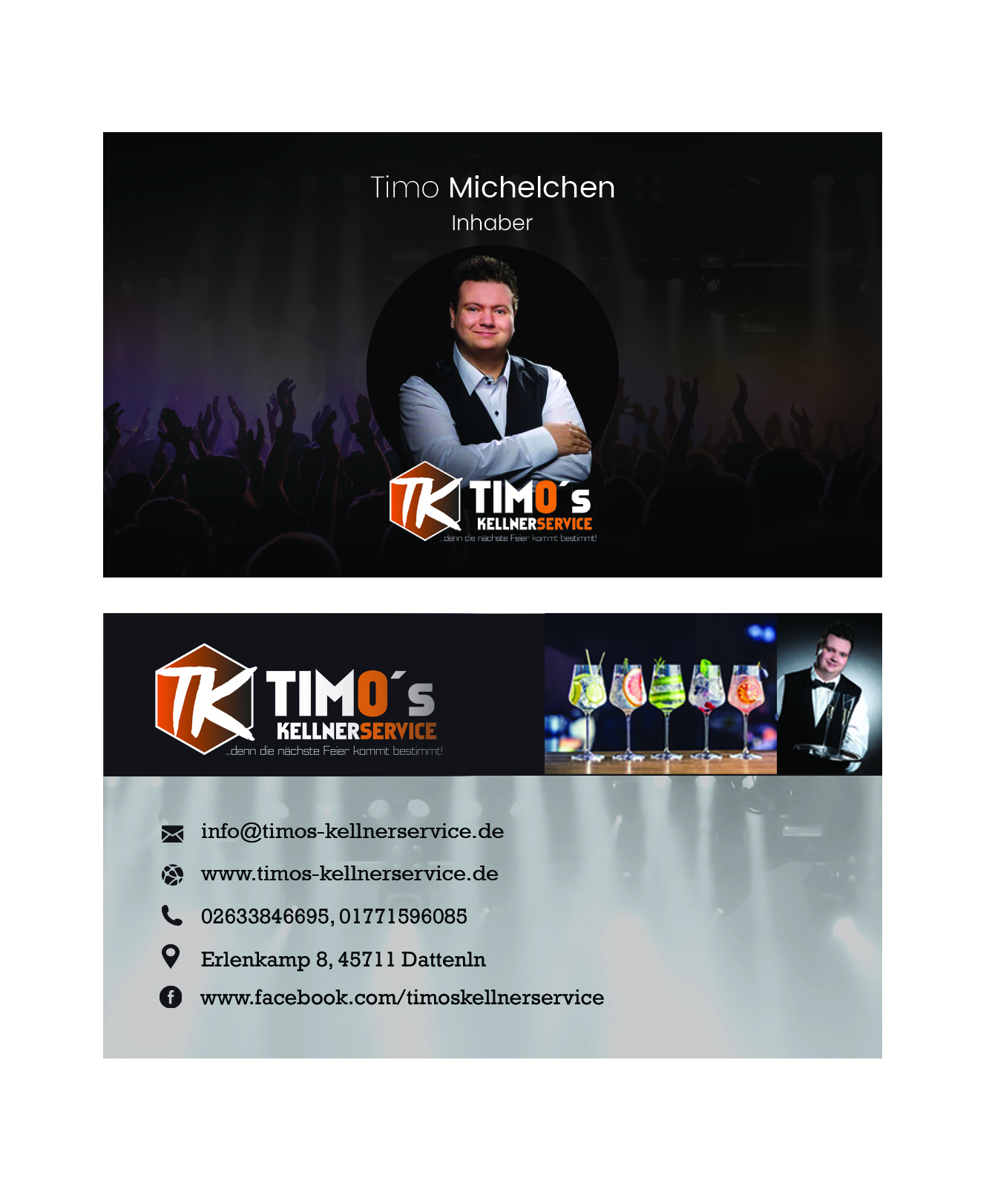 Business Card Design by neetu for Timo's Kellnerservice UG | Design #30548829