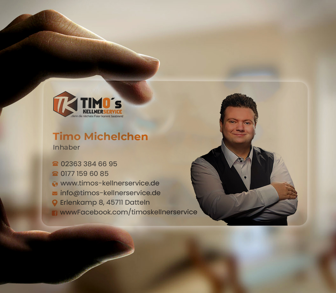 Business Card Design by Expert Bappy for Timo's Kellnerservice UG | Design #30533110