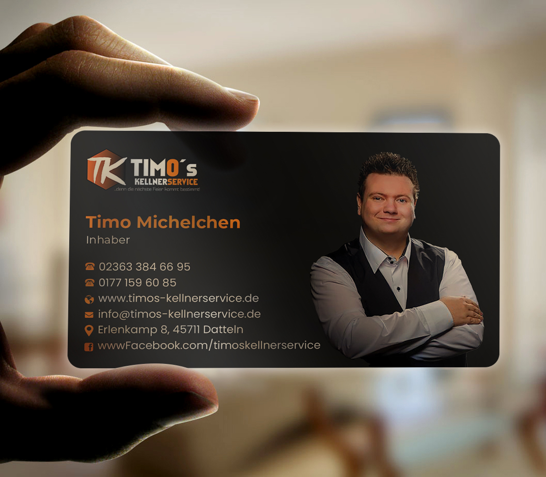 Business Card Design by Expert Bappy for Timo's Kellnerservice UG | Design #30533133