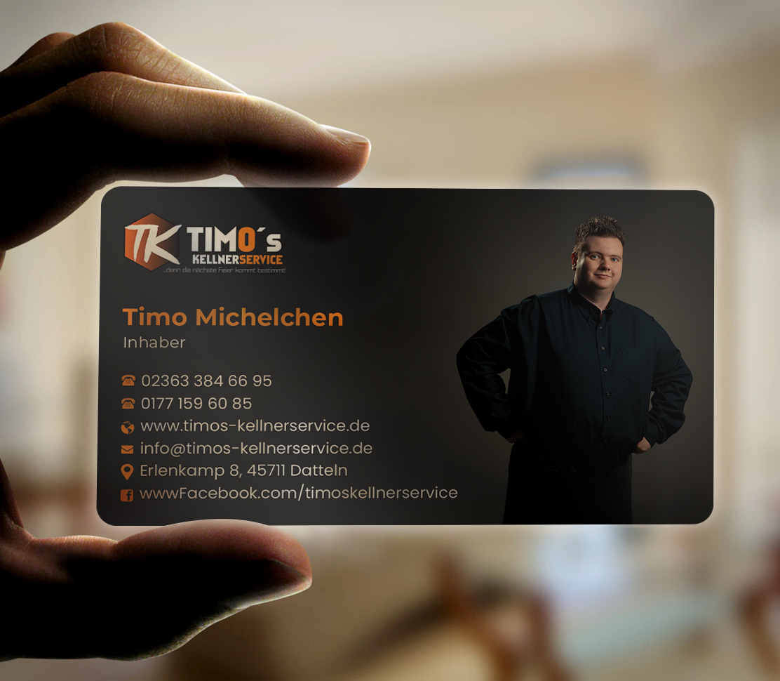 Business Card Design by Expert Bappy for Timo's Kellnerservice UG | Design #30533167
