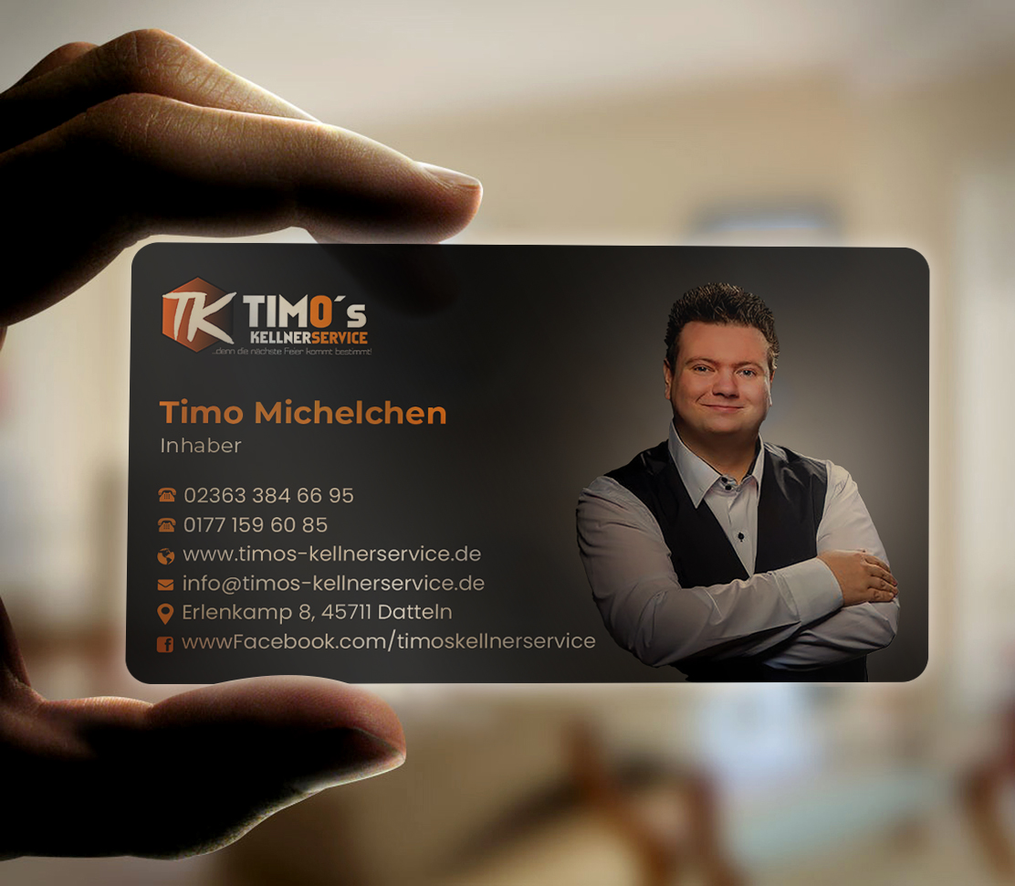 Business Card Design by Expert Bappy for Timo's Kellnerservice UG | Design #30533215