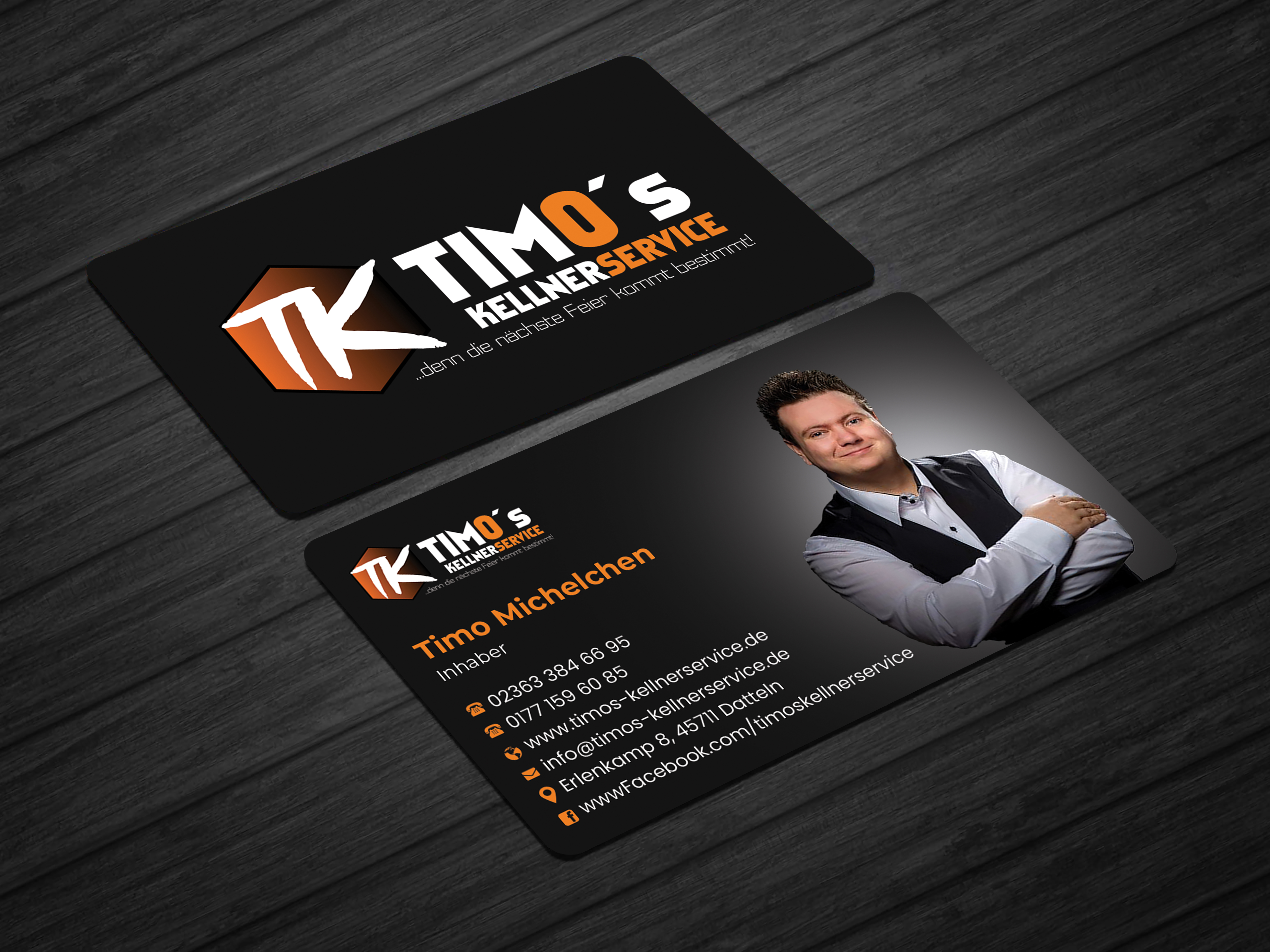Business Card Design by Expert Bappy for Timo's Kellnerservice UG | Design #30533218