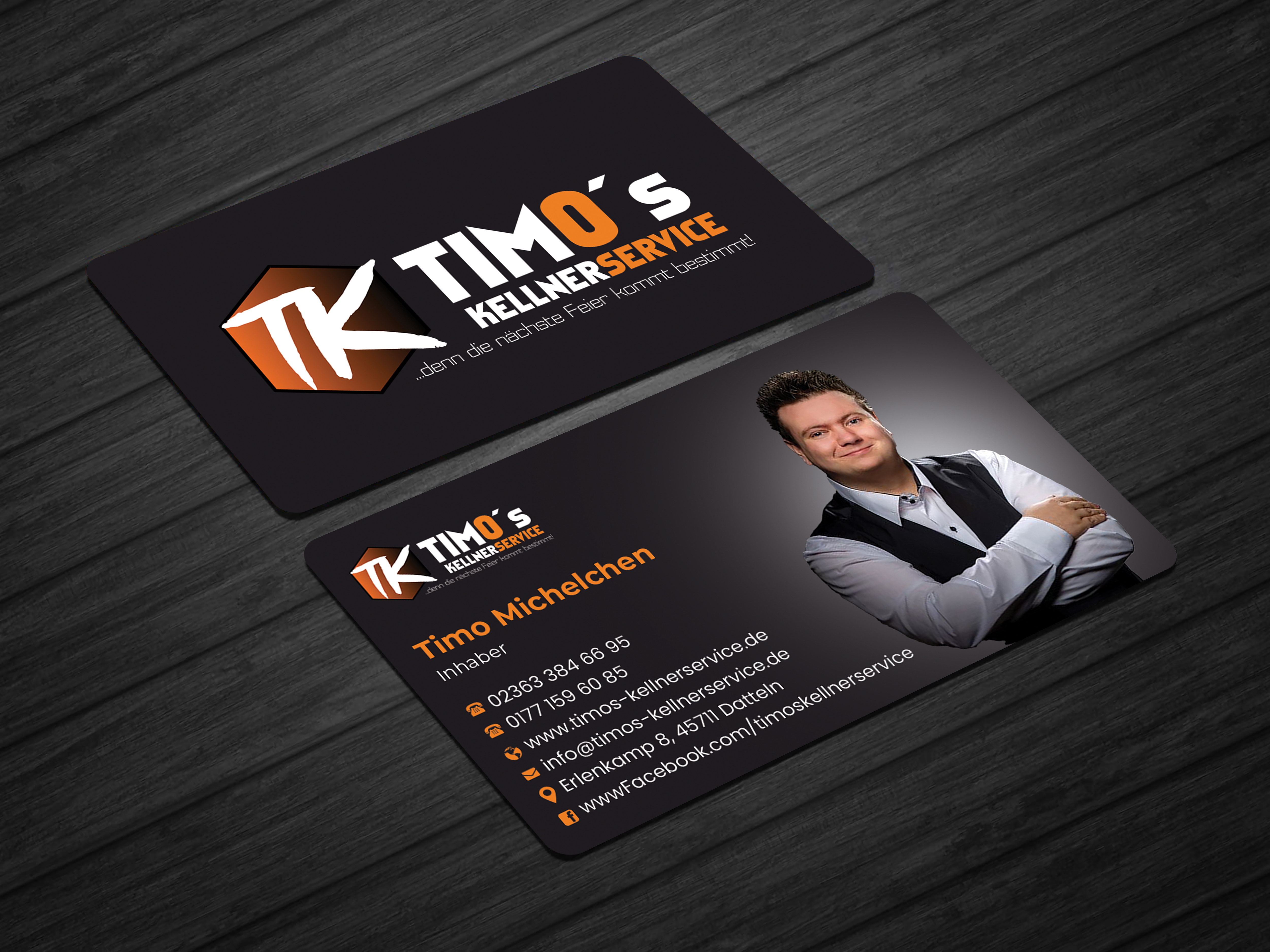 Business Card Design by Expert Bappy for Timo's Kellnerservice UG | Design #30533232