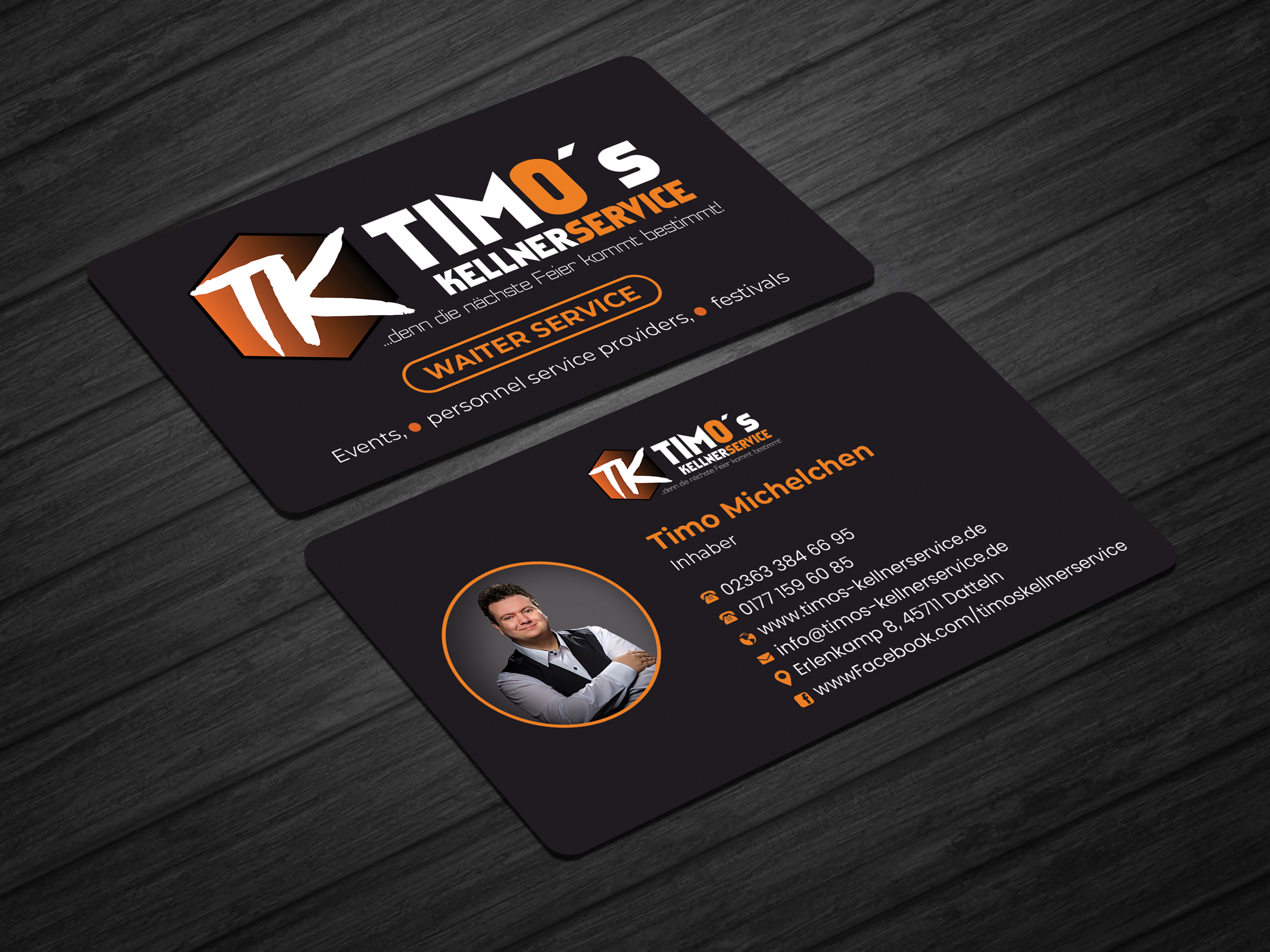 Business Card Design by Expert Bappy for Timo's Kellnerservice UG | Design #30541631