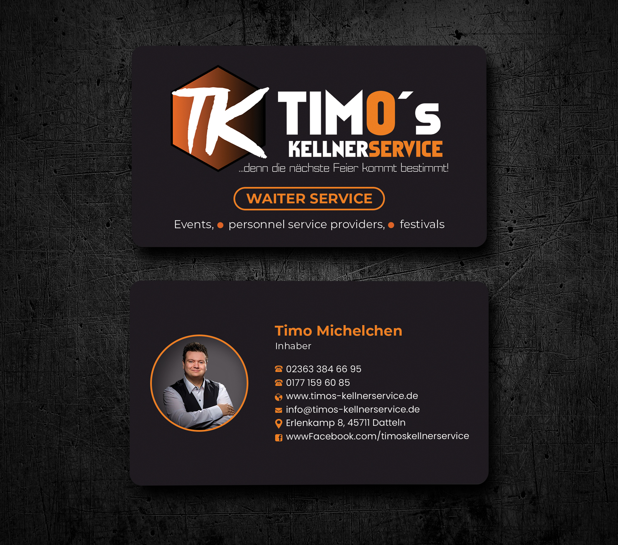 Business Card Design by Expert Bappy for Timo's Kellnerservice UG | Design #30541723