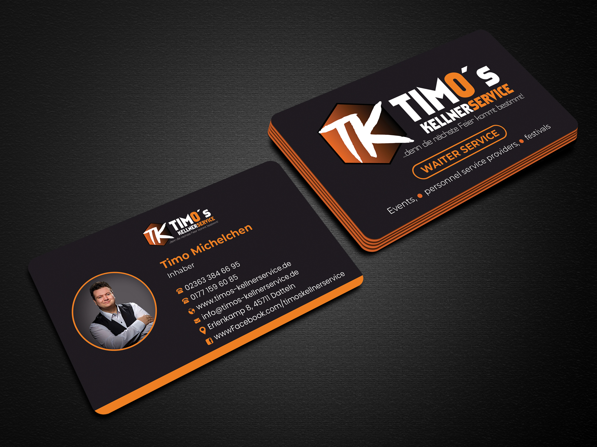 Business Card Design by Expert Bappy for Timo's Kellnerservice UG | Design #30543514