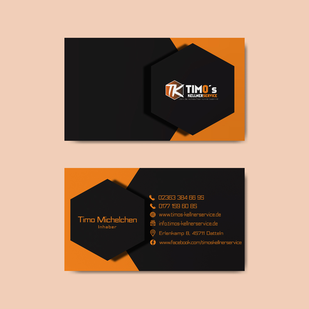 Business Card Design by peterali for Timo's Kellnerservice UG | Design #30525775