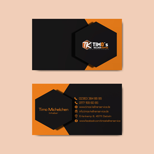 Business Card Design by peterali for Timo's Kellnerservice UG | Design: #30525775