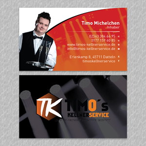 Visitenkarten-Design von YourLogoMaster für Timo's Kellnerservice UG | Design: #30522468