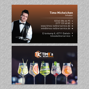 Diseño de Tarjeta de Presentación por YourLogoMaster para Timo's Kellnerservice UG | Diseño: #30522469