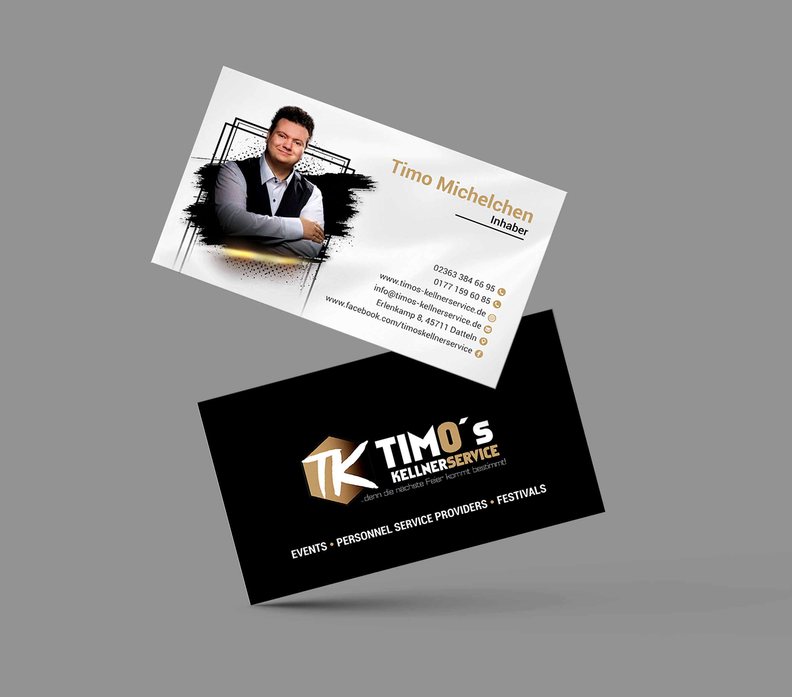 Business Card Design by artbitin for Timo's Kellnerservice UG | Design #30524675