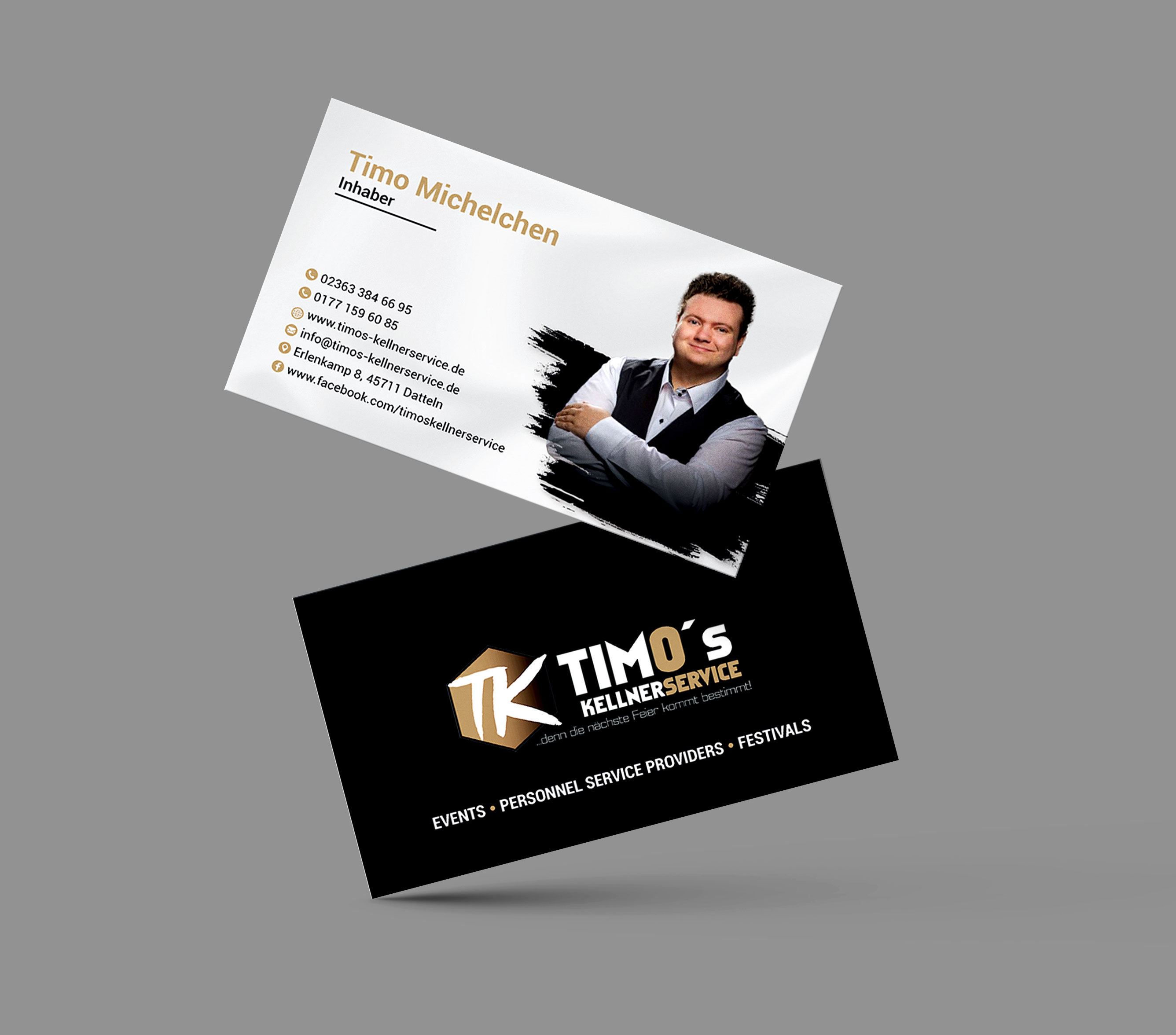 Business Card Design by artbitin for Timo's Kellnerservice UG | Design #30524676