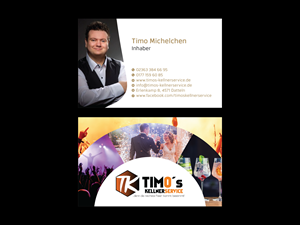 Diseño de Tarjeta de Presentación por Brooks Design para Timo's Kellnerservice UG | Diseño #30551409